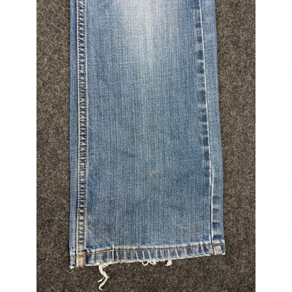 Levis 527 Slim Bootcut Jeans Mens 33x30 Light Wash Blue Denim 05527-0489